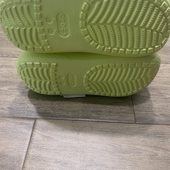 Crocs Classic Crush Clog Lime Zest Size 8 Women - Picture 14 of 14